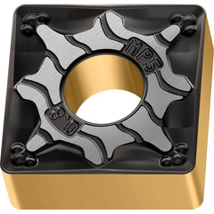 Turning Insert:  SNMG322-MP5 WPP20G,  Solid Carbide TiCN, Al2O3 & TiN Finish,  Neutral,  0.3750″ Long,  3/8″ Inscribed Circle,  0.0310″ Corner Radius,  90.0 &deg N/A Square,  Series  SNMG-MP5