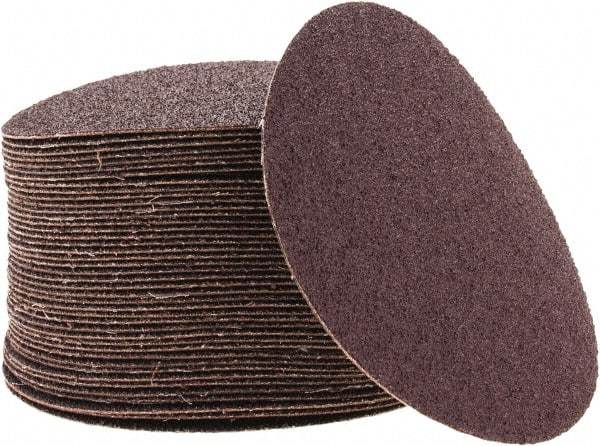 3M - 5" Diam, 40 Grit Aluminum Oxide Adhesive PSA Disc - Coarse Grade, X Weighted Cloth Backing, For Bench Top Motors, Random Orbital Sanders - Apex Tool & Supply