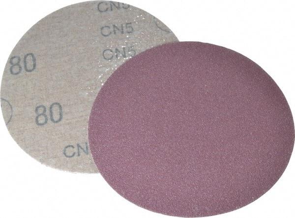 3M - 5" Diam, 80 Grit Aluminum Oxide Adhesive PSA Disc - Medium Grade, X Weighted Cloth Backing, For Bench Top Motors, Random Orbital Sanders - Apex Tool & Supply