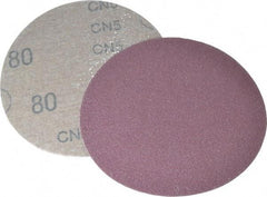3M - 5" Diam, 80 Grit Aluminum Oxide Adhesive PSA Disc - Medium Grade, X Weighted Cloth Backing, For Bench Top Motors, Random Orbital Sanders - Apex Tool & Supply
