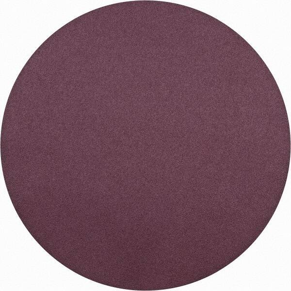 3M - 30" Diam, 60 Grit Aluminum Oxide Adhesive PSA Disc - Medium Grade, Maroon, X Weighted Backing, Flexible, Use with Random Orbital Sanders - Apex Tool & Supply
