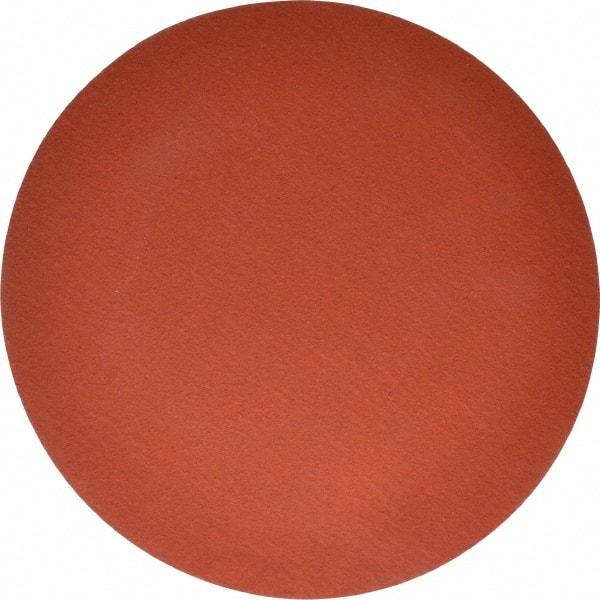 3M - 12" Diam, 50 Grit Ceramic Adhesive PSA Disc - Coarse Grade, Orange, YF Weighted Backing, Flexible, Use with Bench Top Motors - Apex Tool & Supply