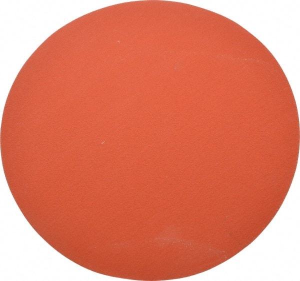 3M - 12" Diam, 80 Grit Ceramic Adhesive PSA Disc - Medium Grade, Orange, YF Weighted Backing, Flexible, Use with Bench Top Motors - Apex Tool & Supply