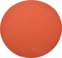 3M - 12" Diam, 80 Grit Ceramic Adhesive PSA Disc - Medium Grade, Orange, YF Weighted Backing, Flexible, Use with Bench Top Motors - Apex Tool & Supply