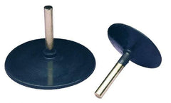 3M - 1/2" Diam Adhesive/PSA Disc Backing Pad - 1/4" Shank Diam, Medium Density, 20,000 RPM - Apex Tool & Supply