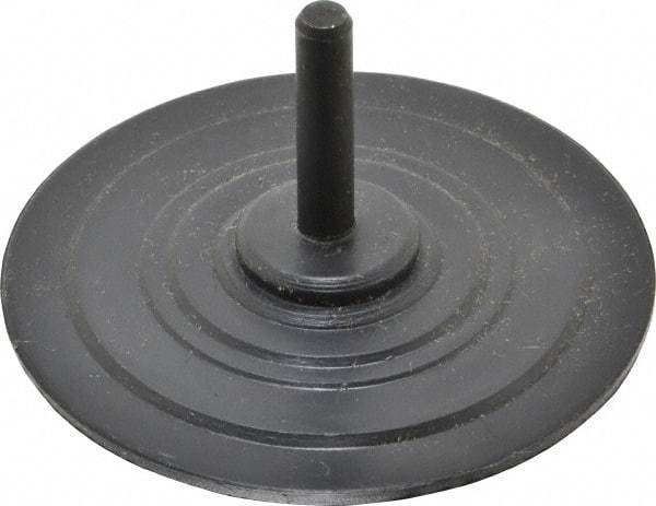 3M - 3" Diam Adhesive/PSA Disc Backing Pad - 1/4" Shank Diam, Medium Density, 10,000 RPM - Apex Tool & Supply