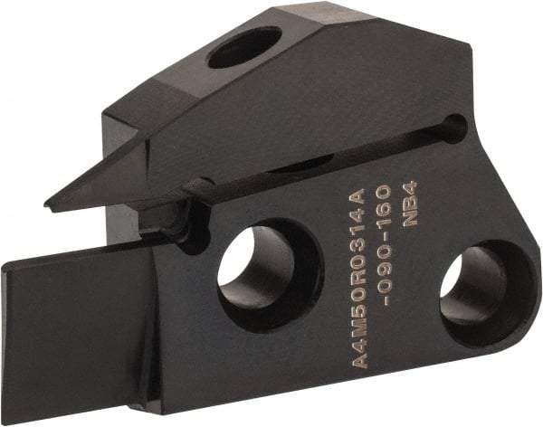 Kennametal - 3mm Groove Width, 14mm Max Depth of Cut, Right Hand Cut, A4M-A Indexable Grooving Blade - 3 Seat Size, Series A4 - Apex Tool & Supply