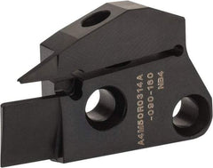 Kennametal - 3mm Groove Width, 14mm Max Depth of Cut, Right Hand Cut, A4M-A Indexable Grooving Blade - 3 Seat Size, Series A4 - Apex Tool & Supply