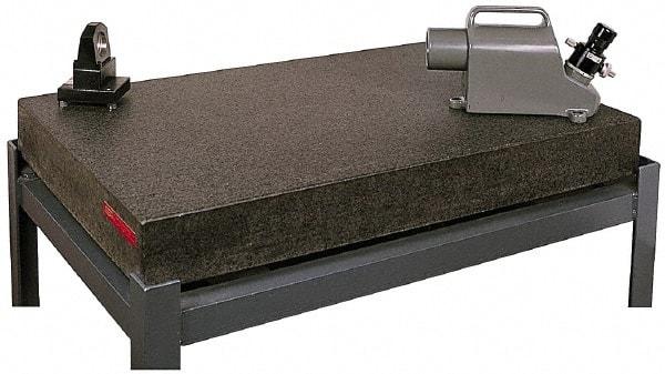 SPI - 18" Long x 12" Wide x 3" Thick, Granite Inspection Surface Plate - 4 Ledges, AA Laboratory Grade, 0.000025" Unilateral Tolerance, Includes NIST Traceability Certificate - Apex Tool & Supply