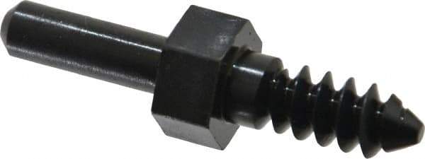 Value Collection - 3/16" Hole, Wheel Mandrel - 1-3/4" OAL, 1" Max Wheel Width, 1/4" Shank Diam - Apex Tool & Supply