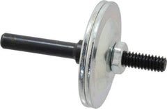 Made in USA - 1/4" Hole, Wheel Mandrel - 5/8" Max Wheel Width, 1/4" Shank Diam, 2-1/2" OAL - Apex Tool & Supply