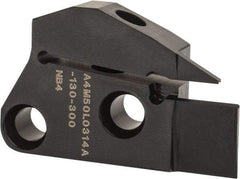 Kennametal - 3mm Groove Width, 14mm Max Depth of Cut, Left Hand Cut, A4M-A Indexable Grooving Blade - 3 Seat Size, Series A4 - Apex Tool & Supply