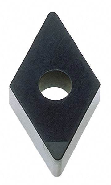 Seco - DCMW21.50.5 L1 Grade PCD20 Polycrystalline Diamond (PCD) Turning Insert - 55° Diamond, 1/4" Inscr Circle, 3/32" Thick, 0.0078" Corner Radius - Apex Tool & Supply