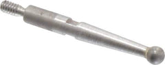 SPI - M1.7x0.35, 0.0930" Ball Diam, Carbide Ball Contact Point - 11/16" Contact Point Length, Use with Interapid Test Indicators - Apex Tool & Supply