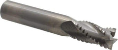 M.A. Ford - 1/2" Diam, 1" LOC, 4 Flute Solid Carbide Roughing & Finishing Square End Mill - Uncoated, 3" OAL, 1/2" Shank Diam, Straight Shank, 30° Helix, Centercutting, Regular Length - Apex Tool & Supply