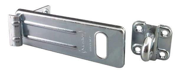 Master Lock - 4-1/2 Inch Long, Hasp - Steel - Apex Tool & Supply