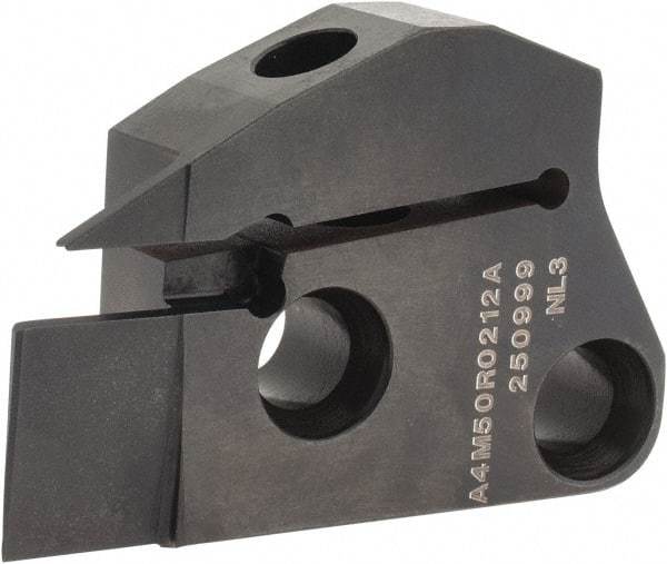 Kennametal - 2mm Groove Width, 12mm Max Depth of Cut, Right Hand Cut, A4M-A Indexable Grooving Blade - 2 Seat Size, Series A4 - Apex Tool & Supply