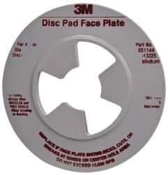 3M - 4-1/2" Max Diam, Abrasive Disc Face Plate - 5/8-11, 10,000 RPM - Apex Tool & Supply