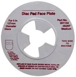 3M - 5" Max Diam, Abrasive Disc Face Plate - 5/8-11, 9,500 RPM - Apex Tool & Supply