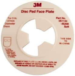 3M - 5" Max Diam, Abrasive Disc Face Plate - 5/8-11, 9,500 RPM - Apex Tool & Supply