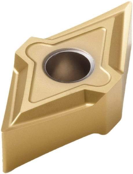 Seco - DNMP442 MF1 Grade TS2000 Carbide Turning Insert - TiAlN/TiN Finish, 55° Diamond, 1/2" Inscr Circle, 1/4" Thick, 1/32" Corner Radius - Apex Tool & Supply