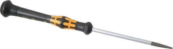 Wera - Electronic/Electrostatic Slotted Screwdriver - Round Shank, Ergonomic Handle - Apex Tool & Supply