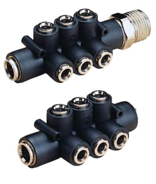 Norgren - 1/8" NPT Inlet x 1/8" NPT Outlet Heavy Duty In-Line Flow Control Valve - 5 to 230 psi, Needle Valve & Brass Material - Apex Tool & Supply