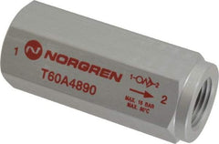Norgren - 1/2" NPT Low Flow Air Fuse - 0 to 232 psi, Shutoff Valve & Aluminum Material - Apex Tool & Supply