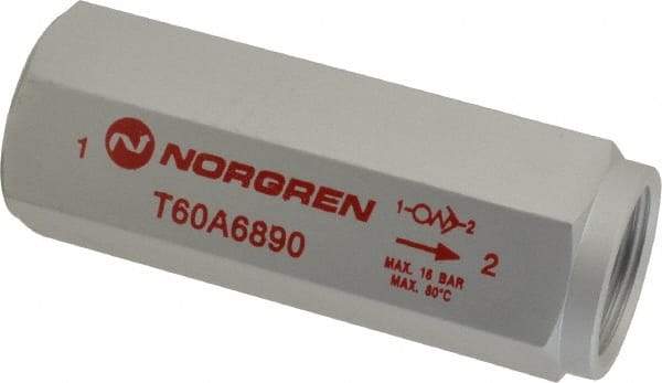 Norgren - 3/4" NPT Low Flow Air Fuse - 0 to 232 psi, Shutoff Valve & Aluminum Material - Apex Tool & Supply