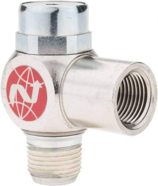 Norgren - 3/8" NPTF x 3/8" NPTF Pilot Operated Check Valve - 15 to 150 psi & Brass Material - Apex Tool & Supply