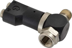 Norgren - 5/32" Tube x 1/8" NPTF Pressure Sensor Fitting Valve - 0 to 145 psi & Brass Material - Apex Tool & Supply