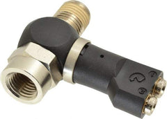 Norgren - 5/32" Tube x 1/4" NPTF Pressure Sensor Fitting Valve - 0 to 145 psi & Brass Material - Apex Tool & Supply