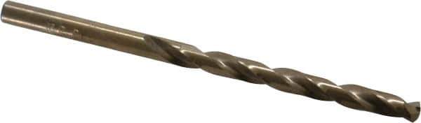 Triumph Twist Drill - 13/64" 135° Cobalt Jobber Drill - Oxide/Gold Finish, Right Hand Cut, Spiral Flute, Straight Shank, 3-5/8" OAL, Split Point - Apex Tool & Supply
