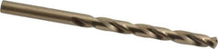 Triumph Twist Drill - 1/4" 135° Cobalt Jobber Drill - Oxide/Gold Finish, Right Hand Cut, Spiral Flute, Straight Shank, 4" OAL, Split Point - Apex Tool & Supply
