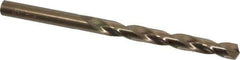 Triumph Twist Drill - 9/32" 135° Cobalt Jobber Drill - Oxide/Gold Finish, Right Hand Cut, Spiral Flute, Straight Shank, 4-1/4" OAL, Split Point - Apex Tool & Supply