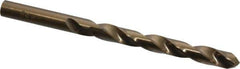 Triumph Twist Drill - 11/32" 135° Cobalt Jobber Drill - Oxide/Gold Finish, Right Hand Cut, Spiral Flute, Straight Shank, 4-3/4" OAL, Split Point - Apex Tool & Supply