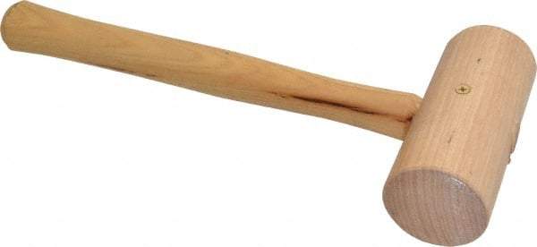 Garland - 1-1/4 Lb Head Wooden Mallet - 13-1/2" Long Wood Handle - Apex Tool & Supply