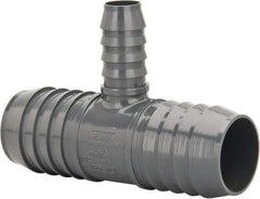 Value Collection - 1-1/2 x 1-1/2 x 3/4" Barb, Multiple Barbed Tube Reducing Tee - PVC, Male - Apex Tool & Supply