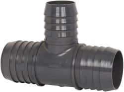 Value Collection - 2 x 2 x 1-1/2" Barb, Multiple Barbed Tube Reducing Tee - PVC, Male - Apex Tool & Supply