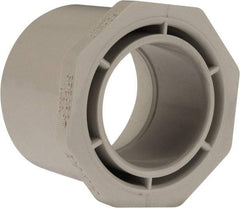 Value Collection - 2-1/2 x 1-1/2" PVC Plastic Pipe Bushing - Schedule 40, Spig x Slip End Connections - Apex Tool & Supply