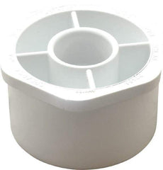 Value Collection - 3 x 1" PVC Plastic Pipe Bushing - Schedule 40, Spig x Slip End Connections - Apex Tool & Supply