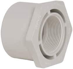 Value Collection - 2-1/2 x 1-1/2" PVC Plastic Pipe Bushing - Schedule 40, Spig x FIPT End Connections - Apex Tool & Supply