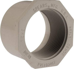 Value Collection - 3 x 2-1/2" PVC Plastic Pipe Bushing - Schedule 40, Spig x FIPT End Connections - Apex Tool & Supply