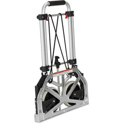 Vestil - 250 Lb Capacity 26" OAH Hand Truck - Fold Away Handle, Aluminum, Rubber Wheels - Apex Tool & Supply