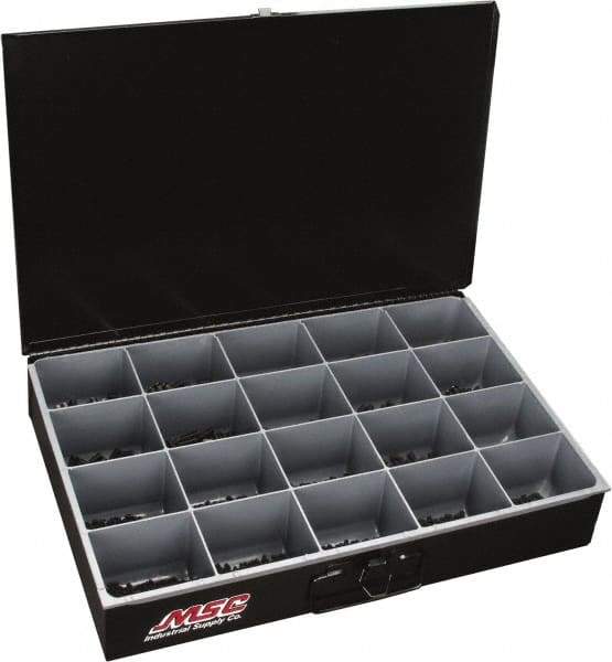 Value Collection - 925 Piece, #6 to 3/8, Steel Set Screw Assortment - Socket Cap Head, Hex Socket Drive, 3/16 to 3/4" Long - Apex Tool & Supply