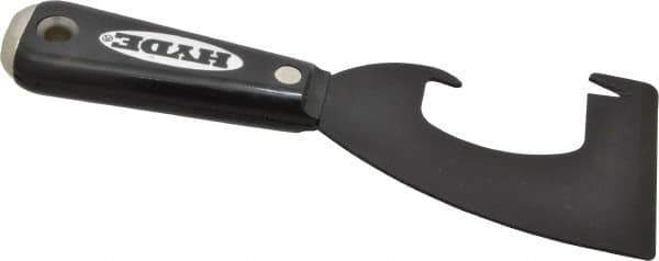 Hyde Tools - Stiff Carbon Steel 1-Edge Scraper - 3" Blade Width x 4-1/2" Blade Length, Nylon Handle - Apex Tool & Supply