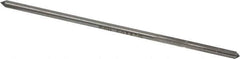 Interstate - 0.1185" High Speed Steel 4 Flute Chucking Reamer - Straight Flute, Straight Shank - Apex Tool & Supply