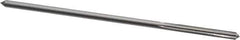 Interstate - 0.121" High Speed Steel Chucking Reamer - Straight Flute, Straight Shank - Apex Tool & Supply