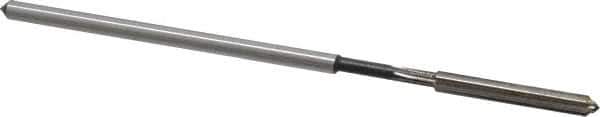 Interstate - 0.1265" High Speed Steel 6 Flute Chucking Reamer - Straight Flute, 0.119" Straight Shank - Apex Tool & Supply