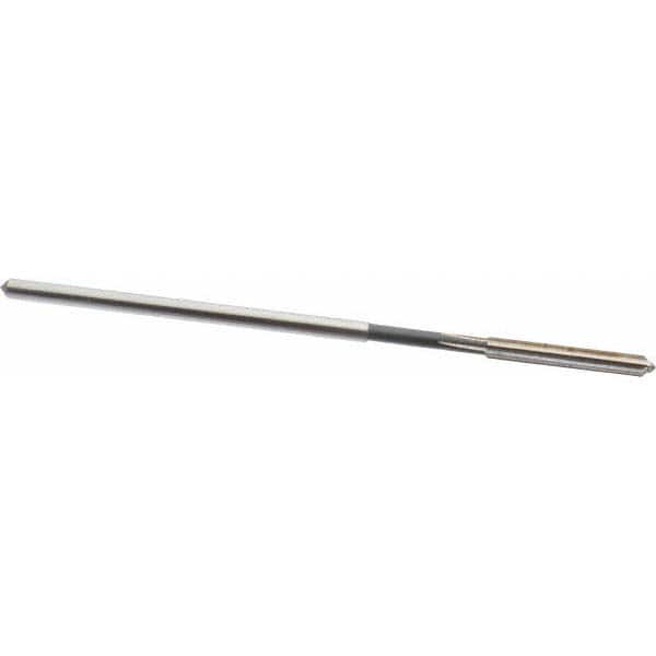 Interstate - 0.1275" High Speed Steel 6 Flute Chucking Reamer - Apex Tool & Supply